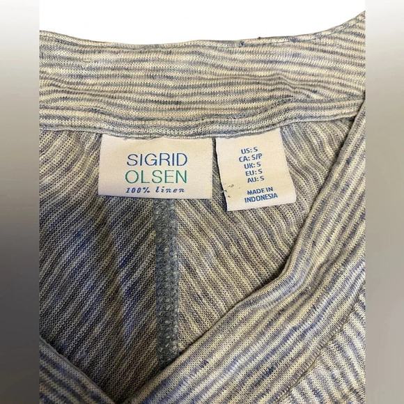 Sigrid Olsen 100% Organic Linen - Picture 6 of 9